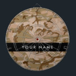 Desert Camouflage Pattern, Ihr Name, Personalisier Dartscheibe<br><div class="desc">Elegantes, stilvolles und ausgeklügeltes Wüstentarnung in Braun- und Grüntönen. Moderne und trendige Geschenke, perfekt für den militärischen Liebhaber in Ihrem Leben. Personalisieren Sie diese durch Hinzufügen von Namen, Spitznamen, Monogramm oder Initialen.</div>