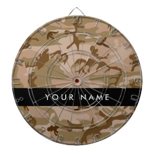 Desert Camouflage Pattern, Ihr Name, Personalisier Dartscheibe