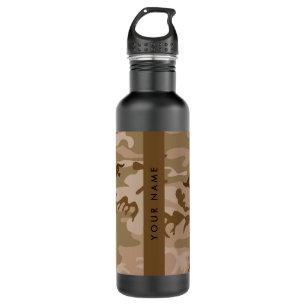 Desert Camouflage Pattern, Ihr Name, Personalisier Edelstahlflasche