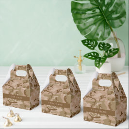 Desert Camouflage Pattern, Ihr Name, Personalisier Geschenkschachtel