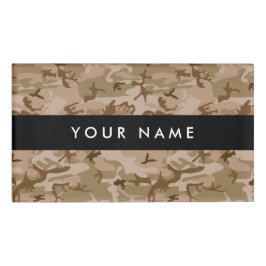 Desert Camouflage Pattern, Ihr Name, Personalisier Namenschild