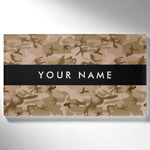 Desert Camouflage Pattern, Ihr Name, Personalisier Namenschild