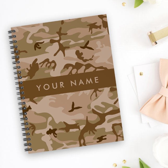 Desert Camouflage Pattern, Ihr Name, Personalisier Planer (Von Creator hochgeladen)