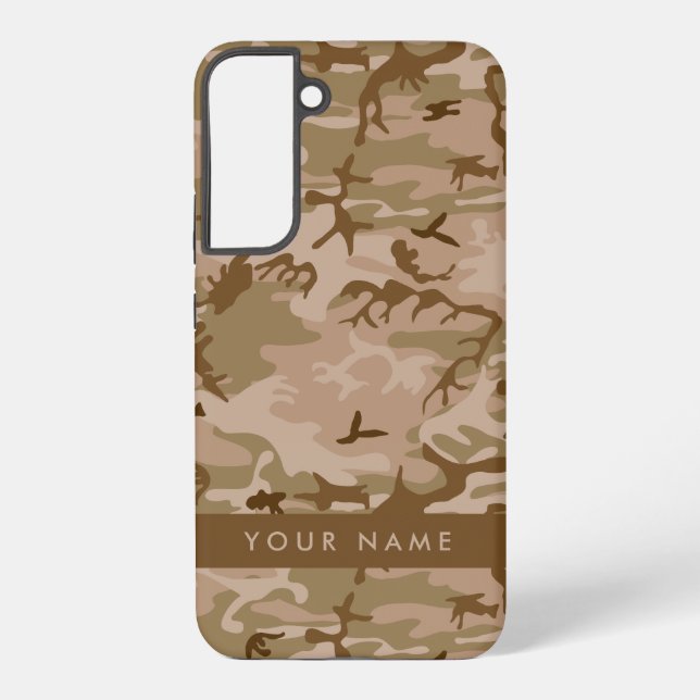 Desert Camouflage Pattern, Ihr Name, Personalisier Samsung Galaxy Hülle (Rückseite)