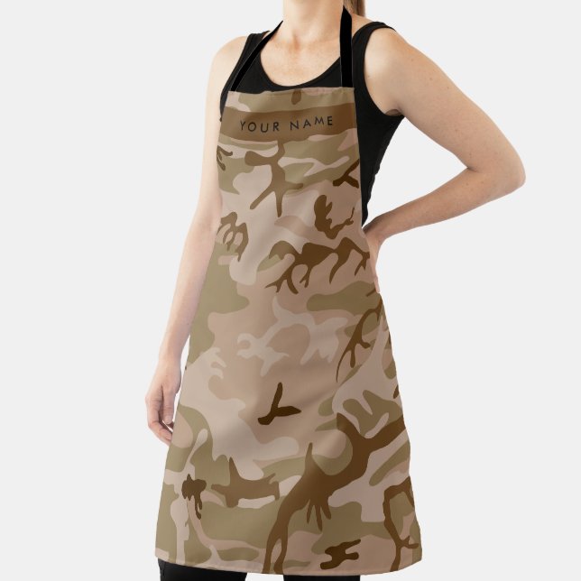 Desert Camouflage Pattern, Ihr Name, Personalisier Schürze (InSitu)