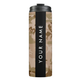 Desert Camouflage Pattern, Ihr Name, Personalisier Thermosbecher