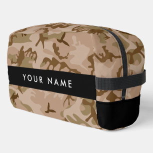 Desert Camouflage Pattern, Ihr Name, Personalisier Waschbeutel