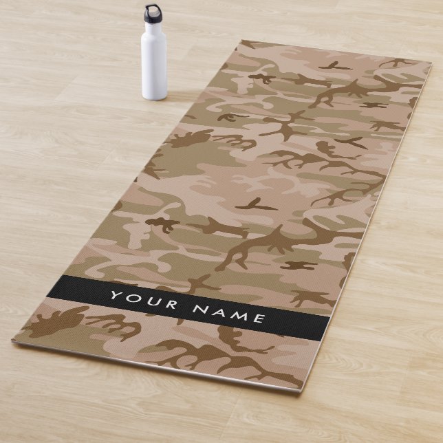 Desert Camouflage Pattern, Ihr Name, Personalisier Yogamatte (Beispiel)