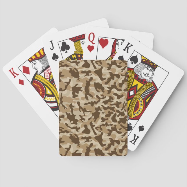 Desert Camouflage Spielkarten (Rückseite)