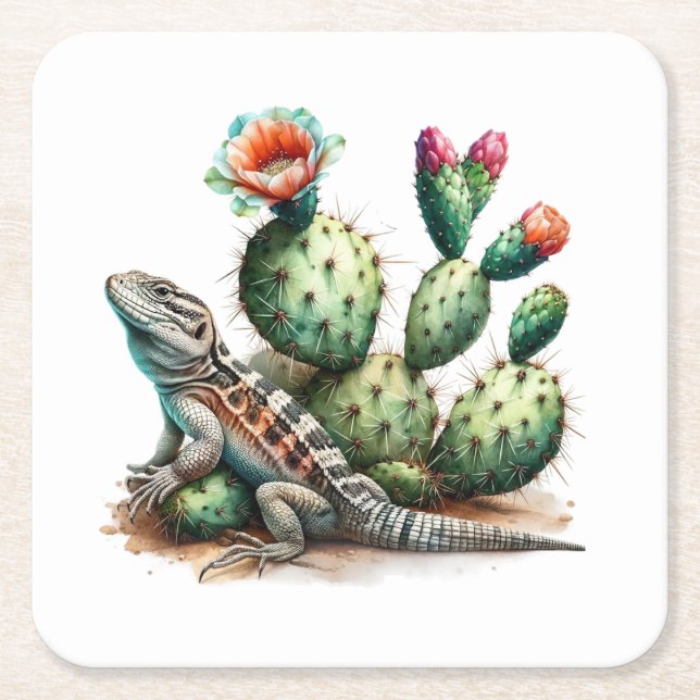 Desert Charm Rechteckiger Pappuntersetzer (Vorderseite)