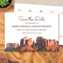 Desert Chic Sedona Save the Date