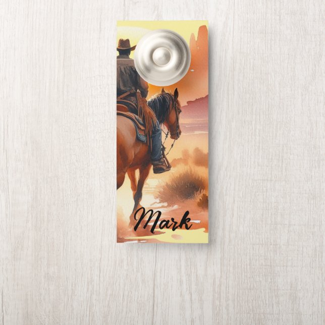 Desert Cowboy Türanhänger (Auf Knauf)