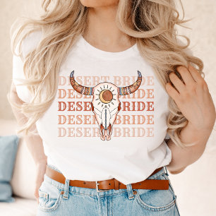 Desert Cowgirl Last Rodeo Bride T-Shirt