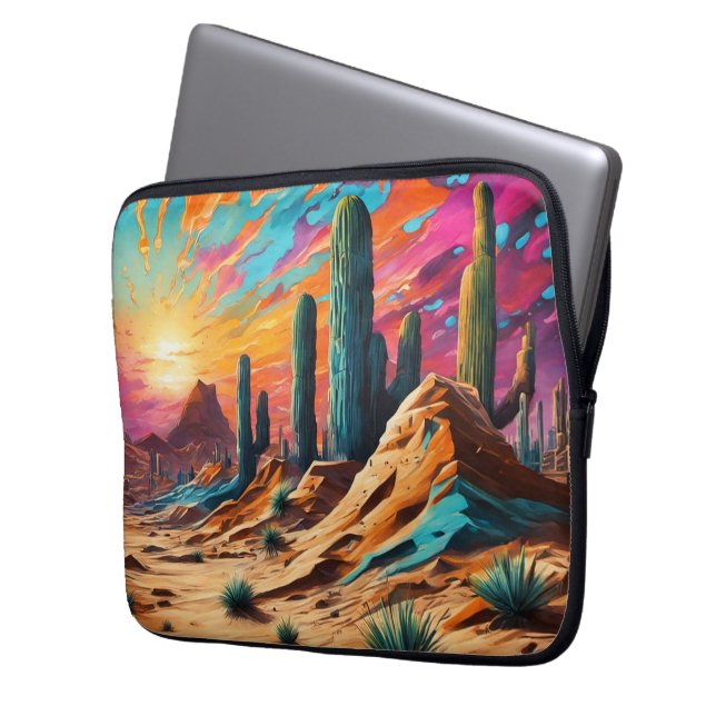 Desert Dawn Laptopschutzhülle (Vorderseite Links)