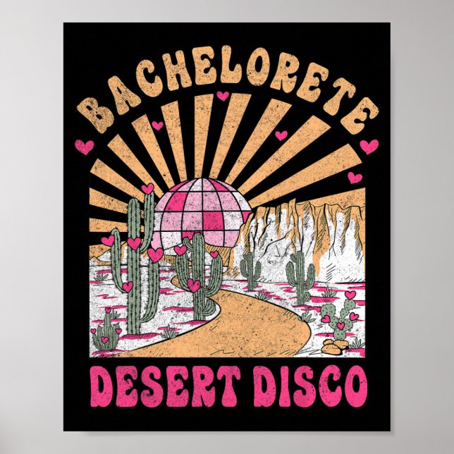 Desert Disco Bride Squad Brautparty Bachelorette Poster (Vorne)
