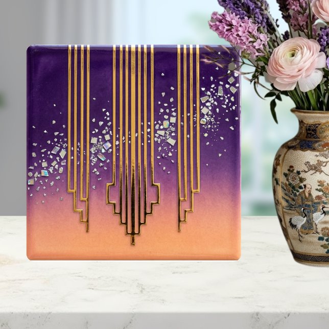 Desert Disco Lattice CrystalOmbre Diamond & Orange Fliese (Von Creator hochgeladen)