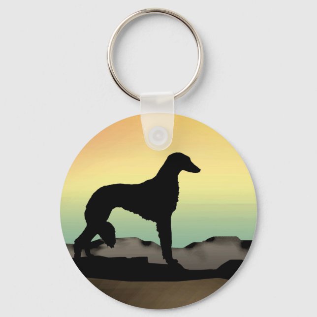 Desert Dog Saluki Schlüsselanhänger (Vorderseite)