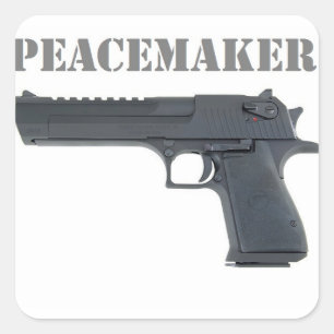 ' Desert Eagle Peacemaker Quadratischer Aufkleber