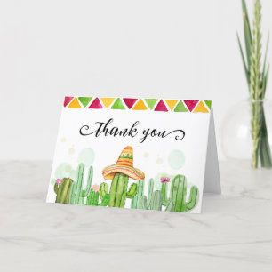 Desert Fiesta Cactus Taco 'Bout A Baby Shooter Dankeskarte