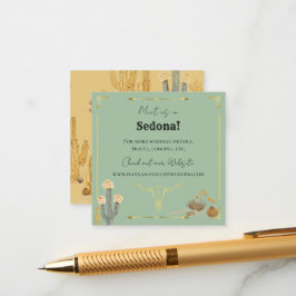 Desert Flowers Western Wedding Enclosure Card Begleitkarte