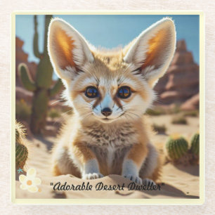 "Desert Fox Graphic" Glasuntersetzer