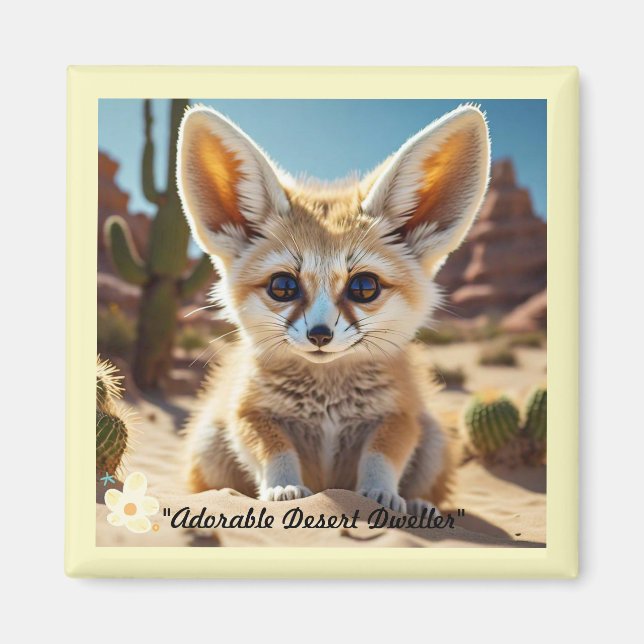 "Desert Fox Vibes" Magnet (Vorne)