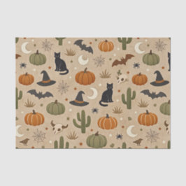 Desert Green Cactus Halloween Seidenpapier