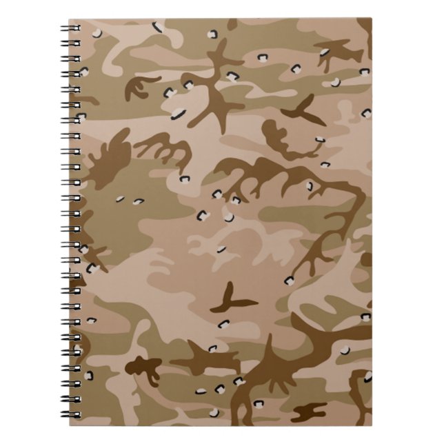 Desert Gulf War Camouflage Notebook Notizblock (Vorderseite)