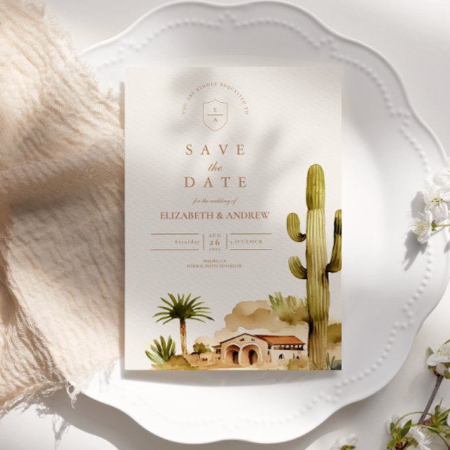 Desert Hacienda Wedding Style Save The Date (Von Creator hochgeladen)