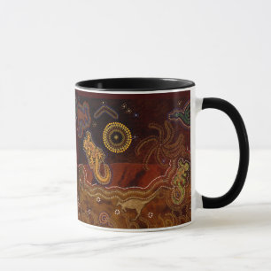 "Desert Heat" australische Aborigine-Tasse Tasse