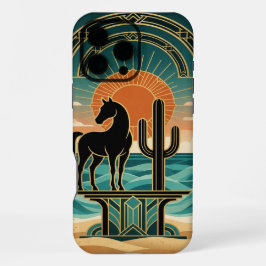Desert Horse Silhouette , iPhone 16 Pro Max Case Hülle
