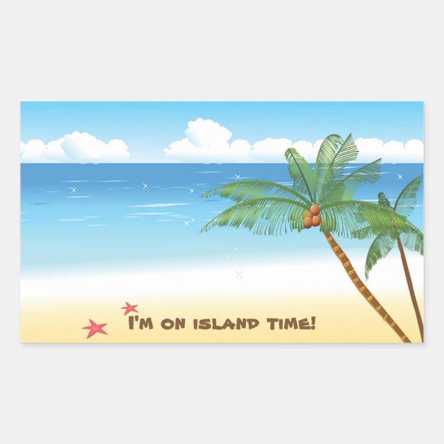 Desert Isle Sticker (Vorderseite)