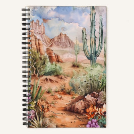 Desert Landscape 5.5" x 8.5" SpiralNotebook Notizbuch