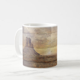 Desert Landscape Monument Valley And Cloudy Sky Kaffeetasse