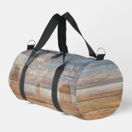 Desert Landscape Sandstone Buttes And Heavenly Sky Duffle Bag
