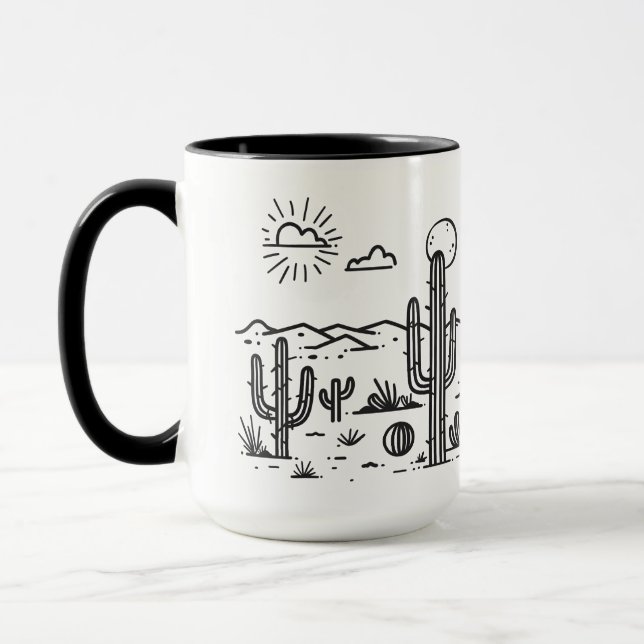Desert Landscape with Tasse (Links)