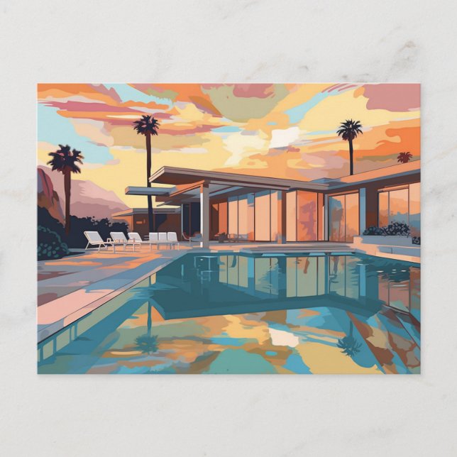 DESERT LIVING DESIGN #1 POSTKARTE (Vorderseite)