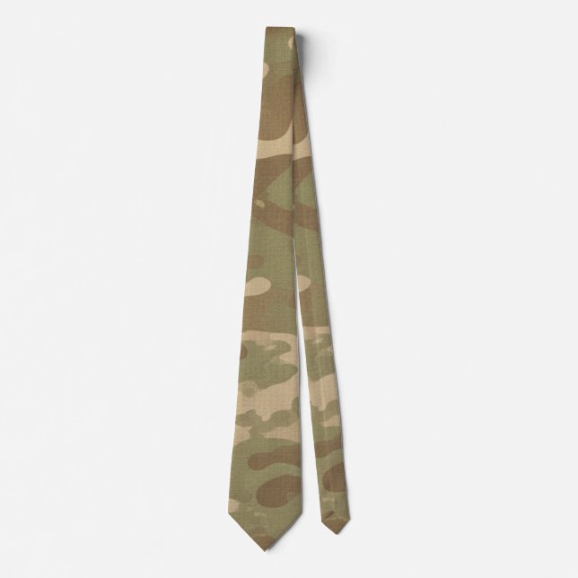 Desert Military Camouflage Pattern Krawatte (Vorderseite)