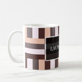 Desert Mocha Geometric Kaffeetasse