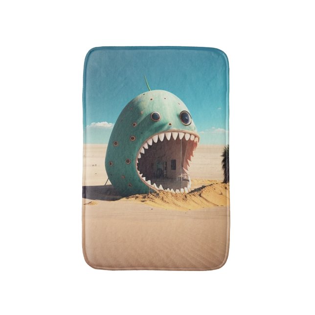 Desert monster house badematte (Vorderseite Vertikal)