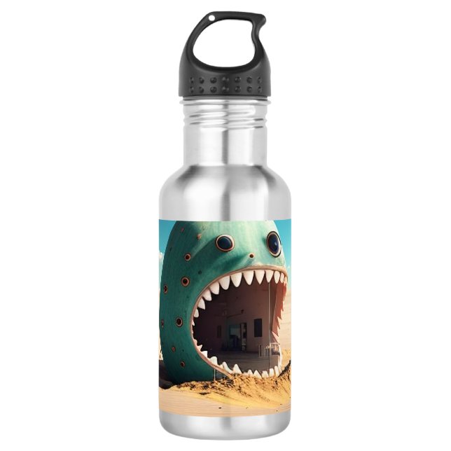 Desert monster house edelstahlflasche (Vorderseite)