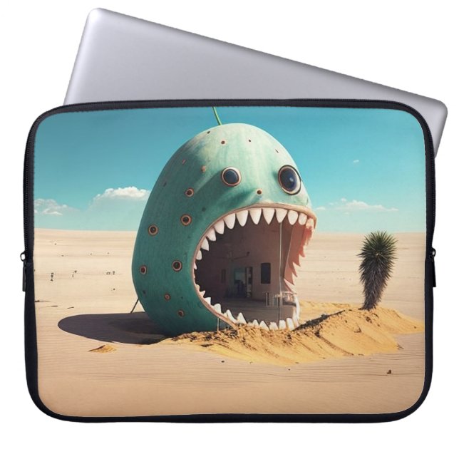 Desert monster house laptopschutzhülle (Vorderseite)