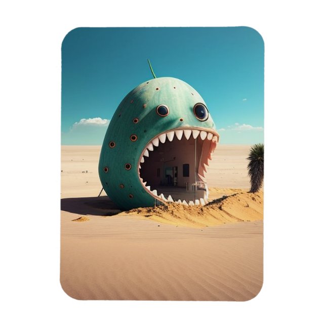 Desert monster house magnet (Vertikal)