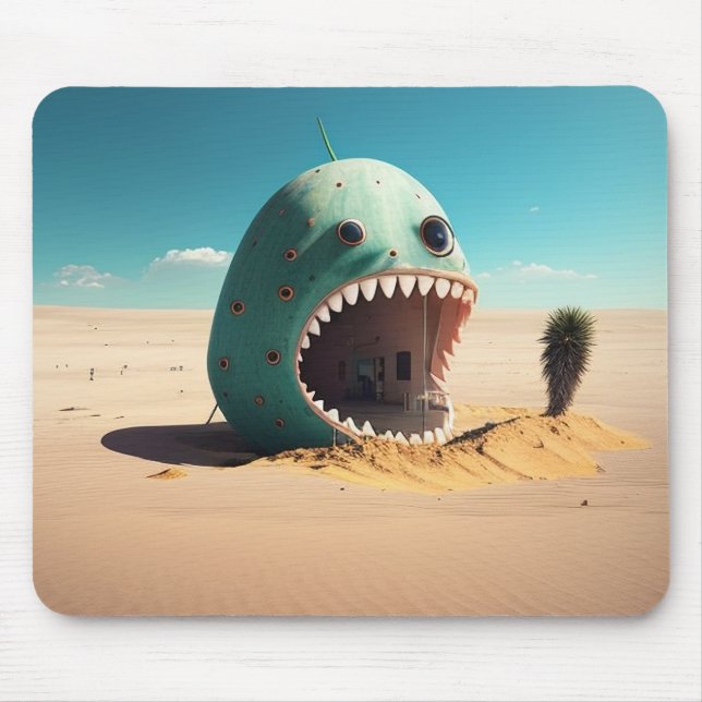 Desert monster house mousepad (Vorne)