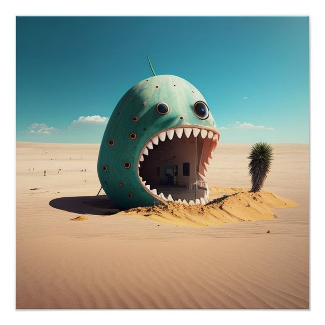 Desert monster house poster (Vorderseite)
