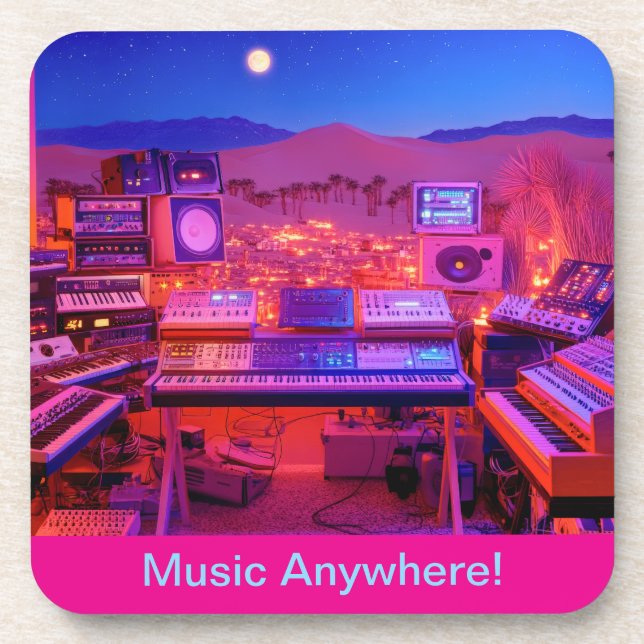 Desert Music Studio Getränkeuntersetzer (Vorderseite)