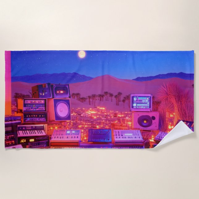 Desert Music Studio Strandtuch (Vorderseite)
