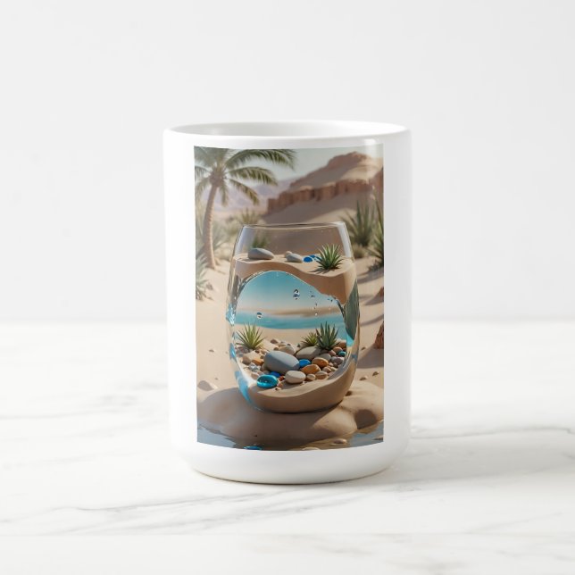 Desert Oasis Glass Mug Kaffeetasse (Mittel)