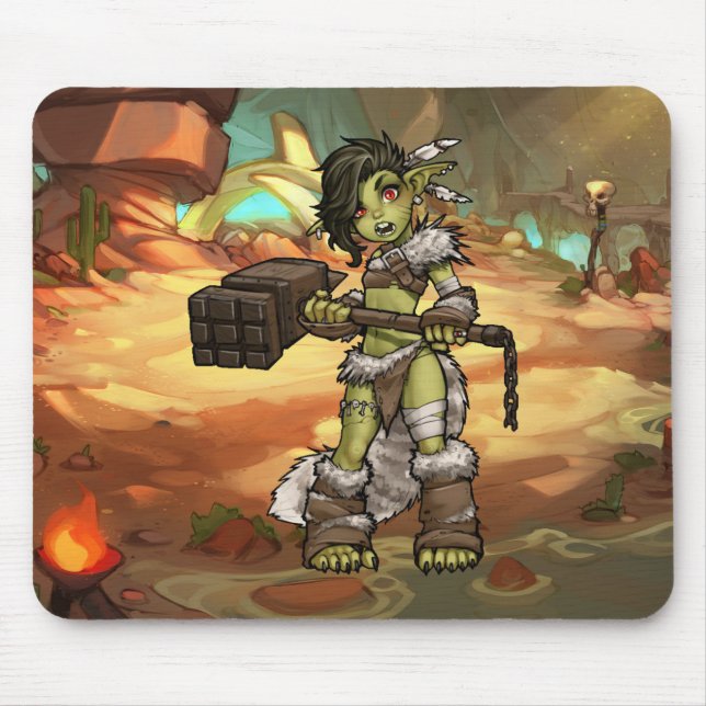 Desert Orc Warrior Mousepad (Vorne)