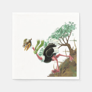 Desert Ostrich Runner Serviette